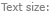 Text size